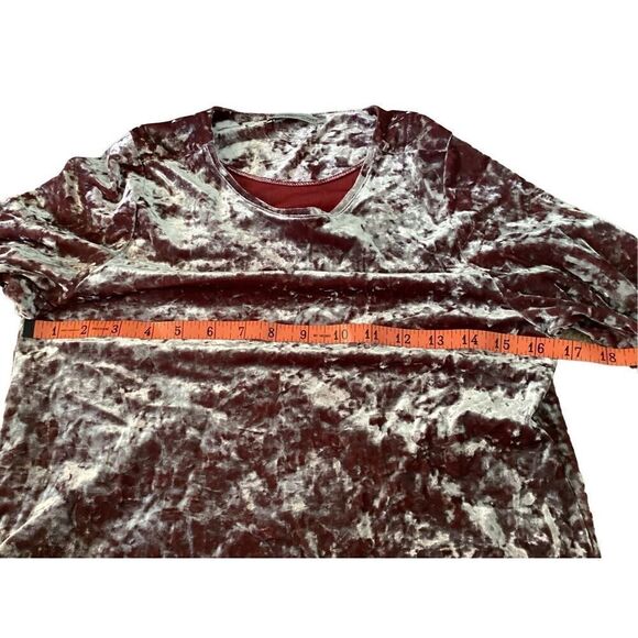 Zara Velvet Long Sleeve Crop Top Soft Everyday Workwear Party Going Out - Picture 8 of 10